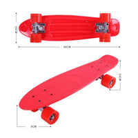 Penny Board Colorful Plastic Skateboard Portable for Travel