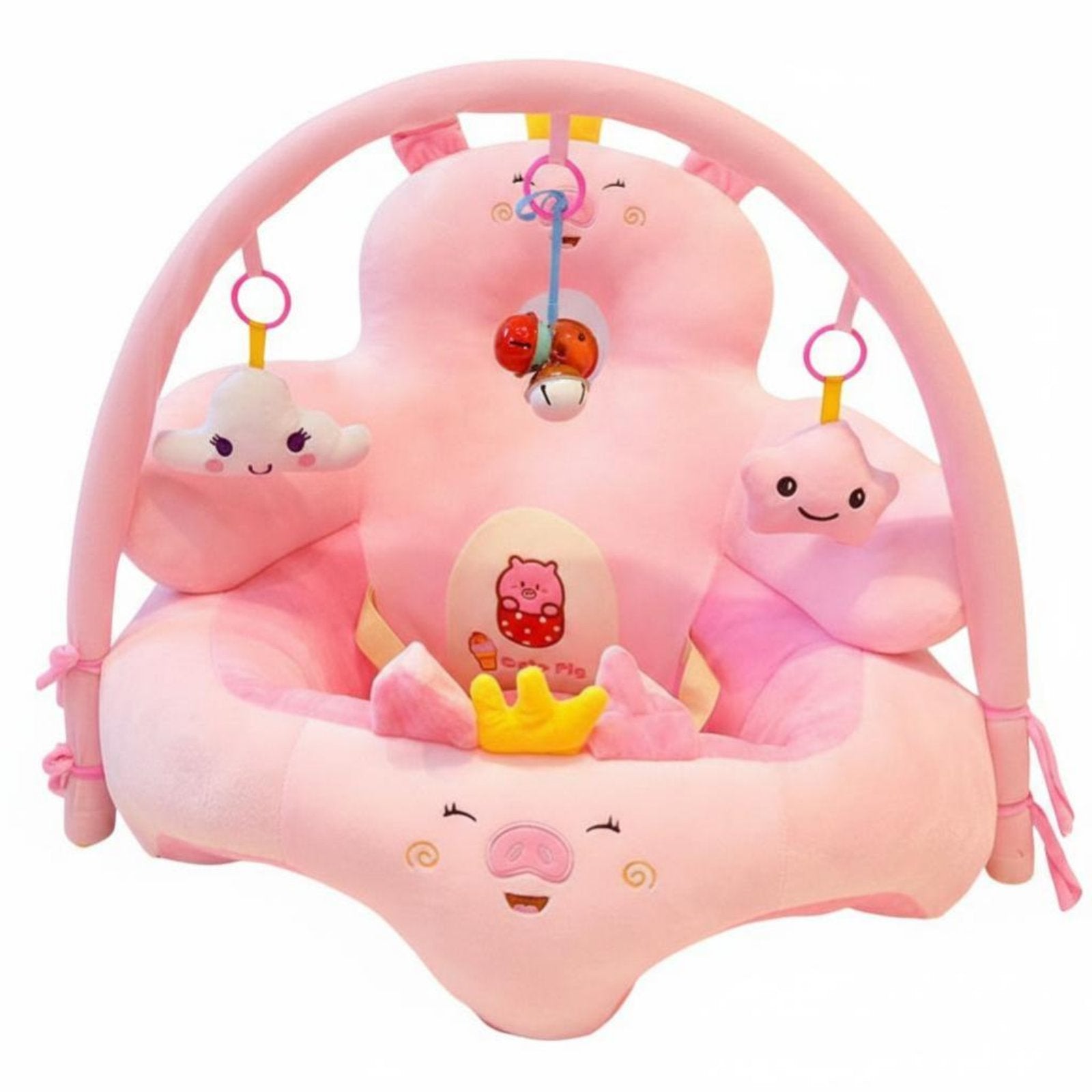 CreatureShaped Baby Sofa Anti-Tip Design CreatureShaped Soft Fabric Chair