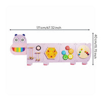 3 Pieces Wall Mounted Interactive Board Early Learning for Kindergarten