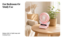 USB Rechargeable Desk Fan Adjustable Desktop Air Circulator Decorative