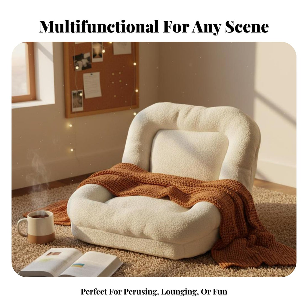 Platform-type type Human-Sized Dog Bed adaptable insign Adjustable Human Dog Bed Plush Comfort Lazy Sofa Space-Saving for Stuinnts, Adults, Dorm Room, Bedroom, perusing corner, Watching TV