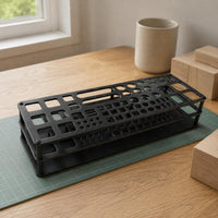 Hobby Tool Rack Matte Black Slanted Tool Stand uncoveredFrame for Model Makers