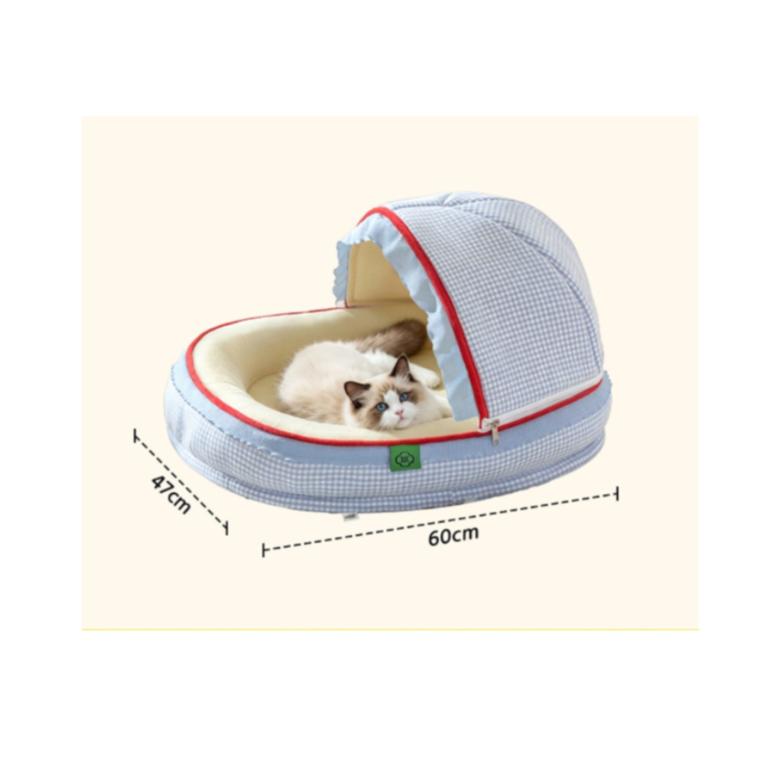 Semi Enclosed Cat Bed All Season Semi Enclosed Pet Bed Warm and Cozy Cradle Style Cat Nest for Cats