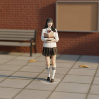 JK Schoolgirl Figure 3D Printed School Outfit Doll Color Painted