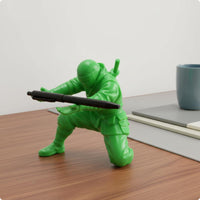 Shadow Warrior Figurine Sculpted Details Crouching Shadow Warrior Figure Blade