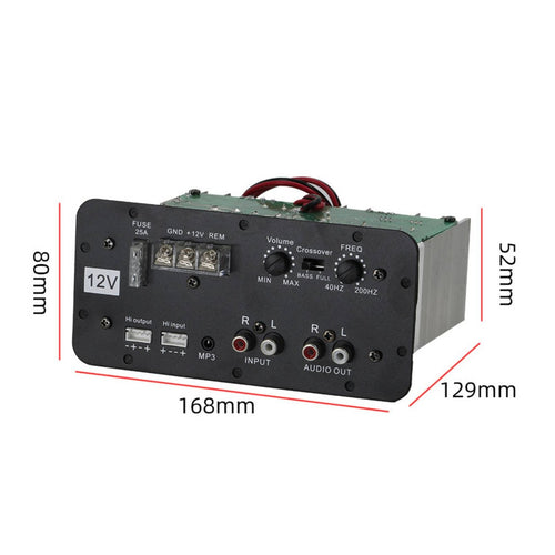 12V Bass Amplifier AUX Input Bass Amp Board Easy Installation