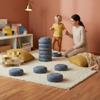 6 Pieces Rainbow Stepping Stones Non-Slip Surface Kids Water Stones Toy