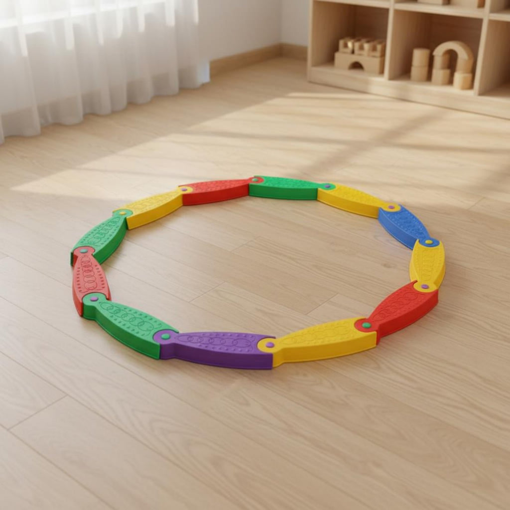 Balance Stepping Stones Colorful Stepping Bridge Modular Children's Training Gear for Playroom