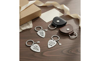 Stainless Steel Guitar Pick Keychain Long-Lasting for Practice