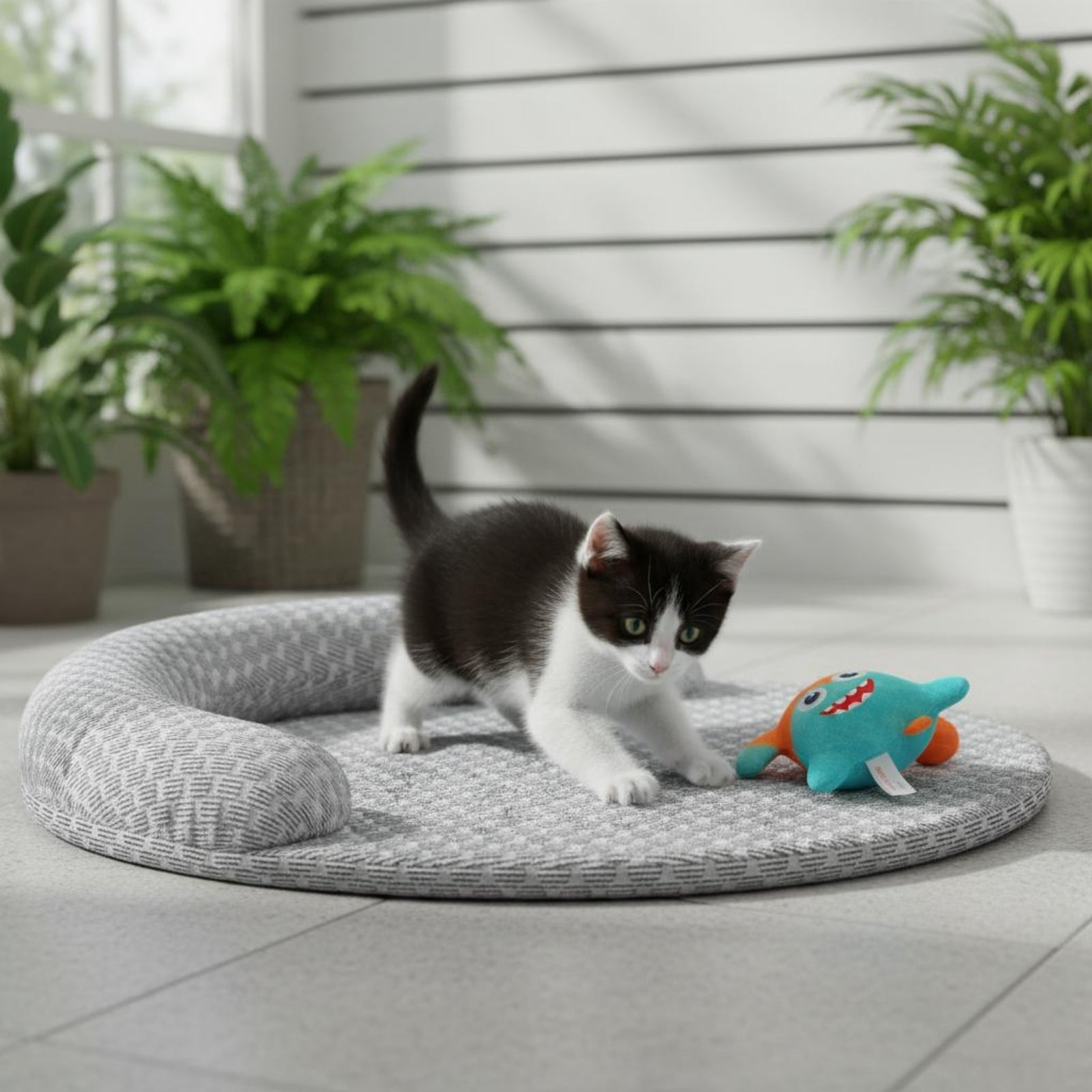 Oval Pet Cooling Mat Low-Height Padded Cooling Pad Heat Dissipation