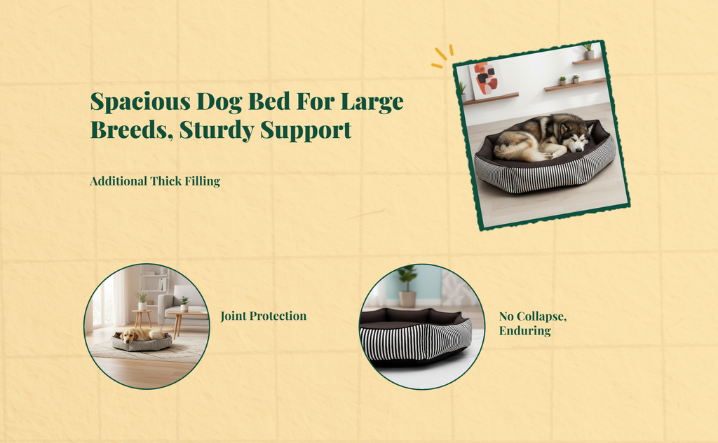 Orthopedic Dog Bed Removable Cover Non-Slip All Seasons