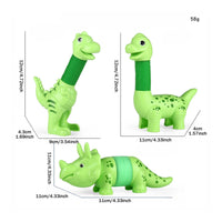 3 Pieces Telescopic Creature Toy Stress Relief Bendable Fidget Tube for Toddlers