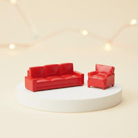 1/64 Scale Sofa Set DIY Prop Tiny Couch Model Elegant Workmanship