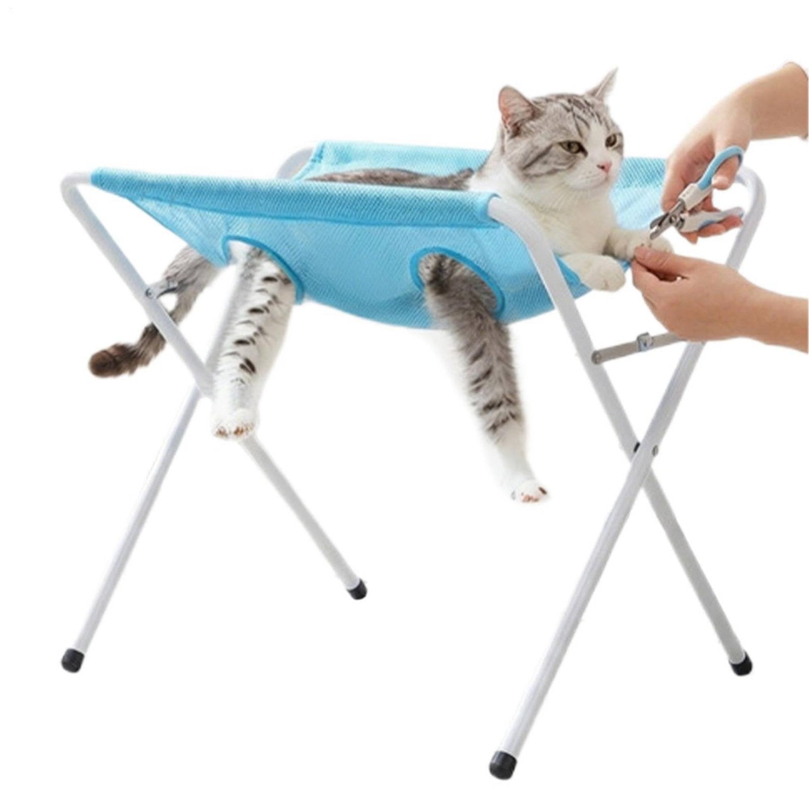 Pet Grooming Sling Anti Scratch Feline Bathing Sling Portable Foldable