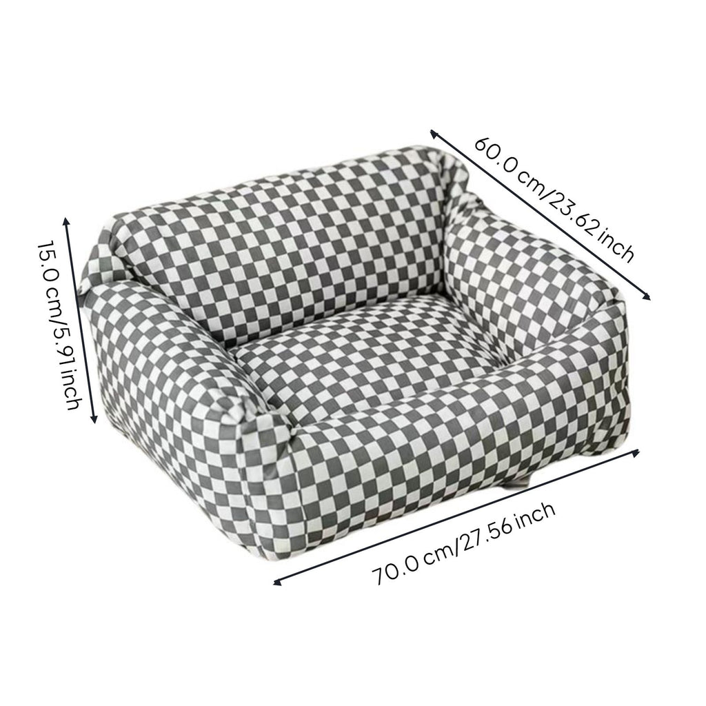 Washable fitted dog bed cover