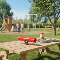 Kids Toy Telescope Long-Lasting Mounted Playground Telescope Plastic Toy Spyglass Wear Resistant Playhouse Attachment Sturdy