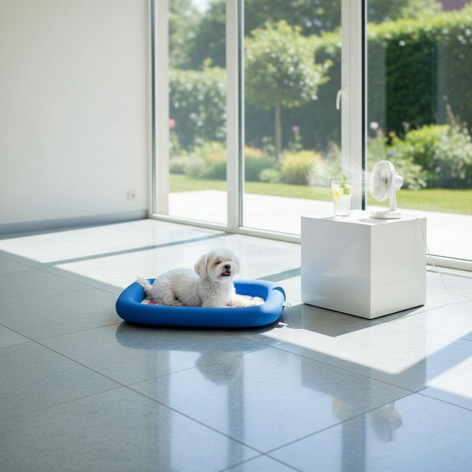 Self-Cooling Pet Mat Neck Support Cooling Pet Bed Gel-Gel-Less for Indoor, Cats