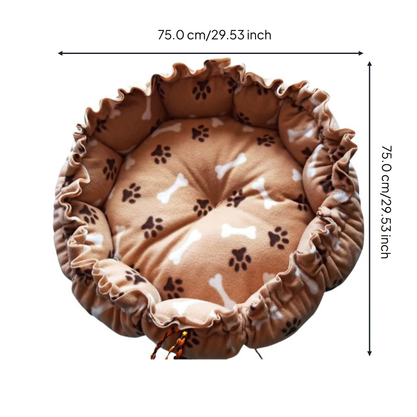 Pumpkin Cat Bed with removable pillow