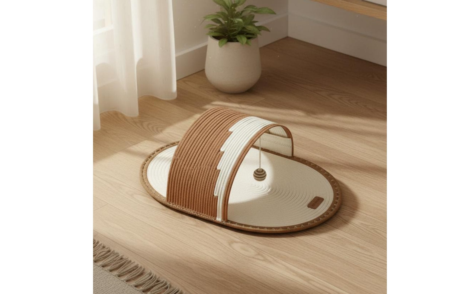 Slipper Cat Bed Scratch-Resistant Slide Sandal Pet Bed for Cats, Small Pets