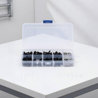 500 Pieces Metric 3 M4 Screw and Nut Set With Storage Case RC Crawler Hardware