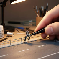 1/64 Scale Photographer Figure 3D Printed Resin Miniature Scene Figurine