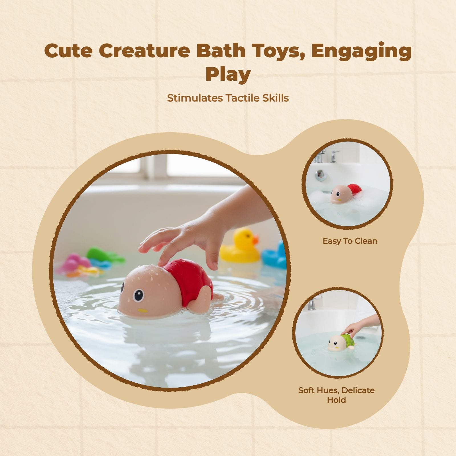 Bath toys encourage toddler learning