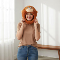Monkey Head Hat PP Cotton Filled Funny Creature Costume Hat for Party