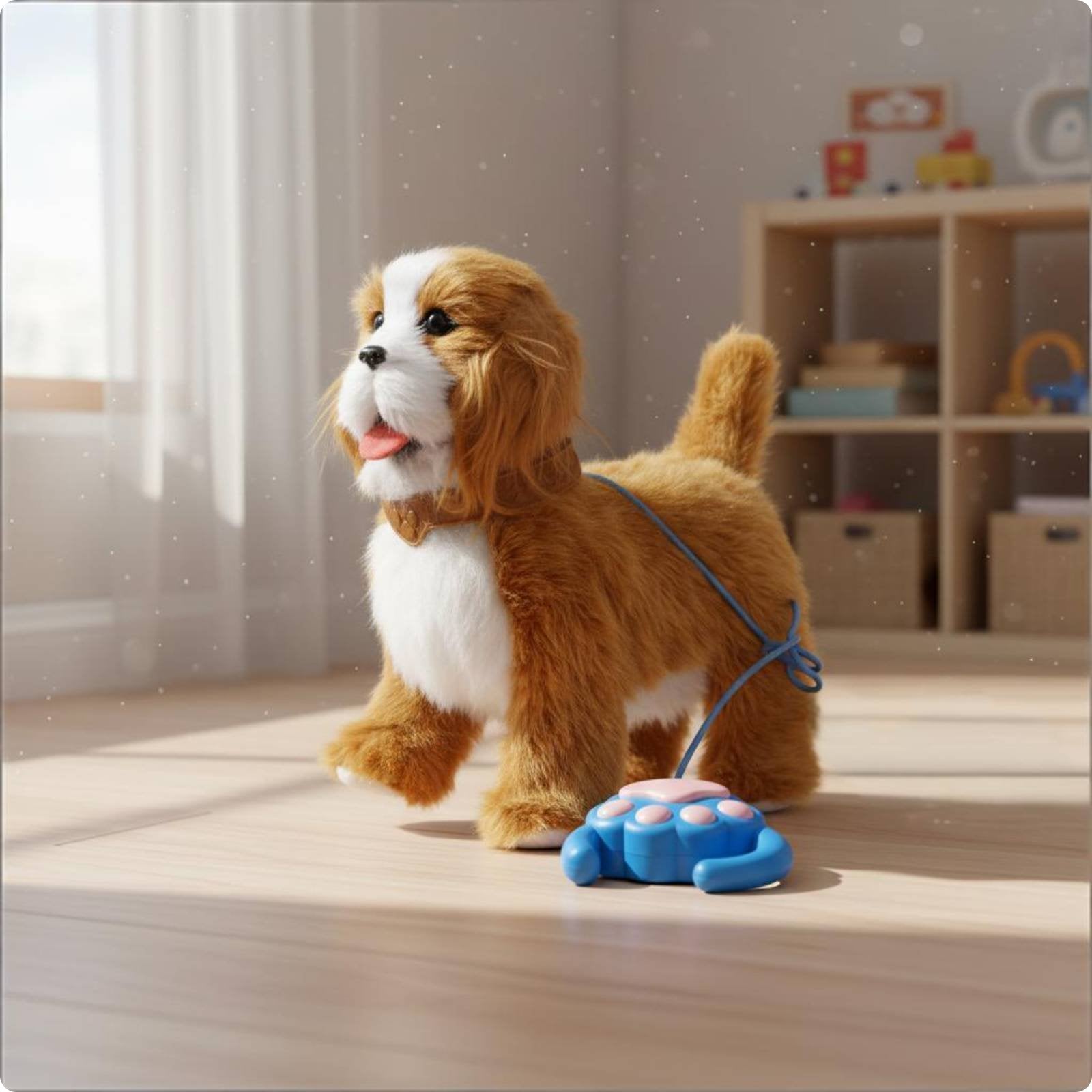 Singing Walking Puppy Toy Tail Wagging Interactive Talking Stuffed Dog