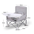 Portable Baby High Chair Lightweight Folding High Chair Sturdy Frame for Outings