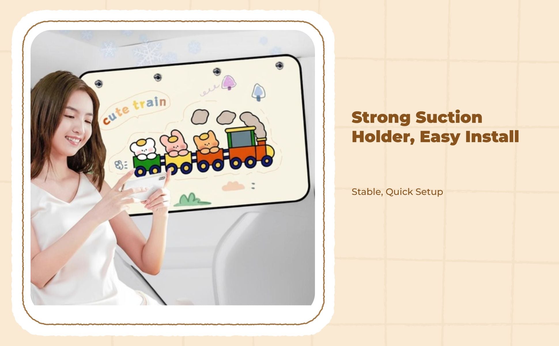 Car Window Shade, Privacy Shade Panel, Sunlight Protection, Suction Holder Sun Shield, Infant Side Window Shield