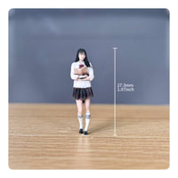 JK Schoolgirl Figure 3D Printed School Outfit Doll Color Painted