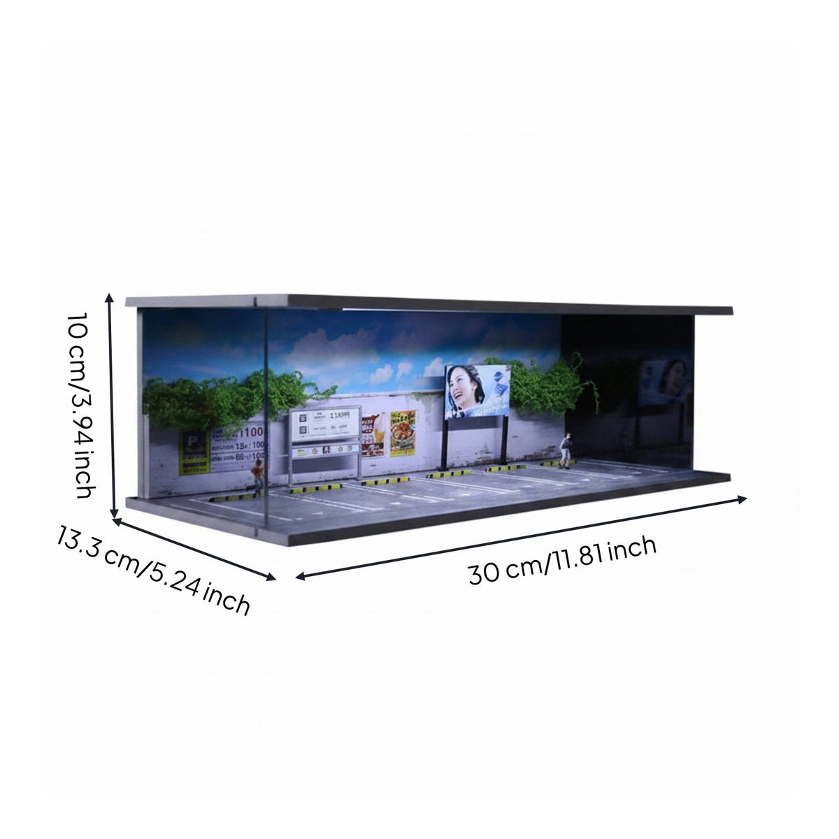1:64 Scene Model LED Lights Lighted Display Scene Model Detailed Backdrop
