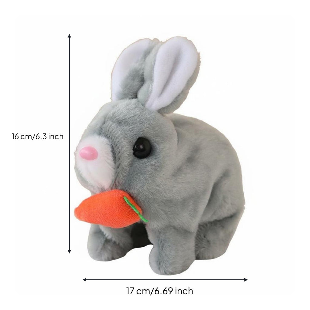 Wiggles Ears Electric Rabbit Toy With Sounds and Movements Walking Bunny Stuffed Toy Battery Operated for Girls, Toddlers