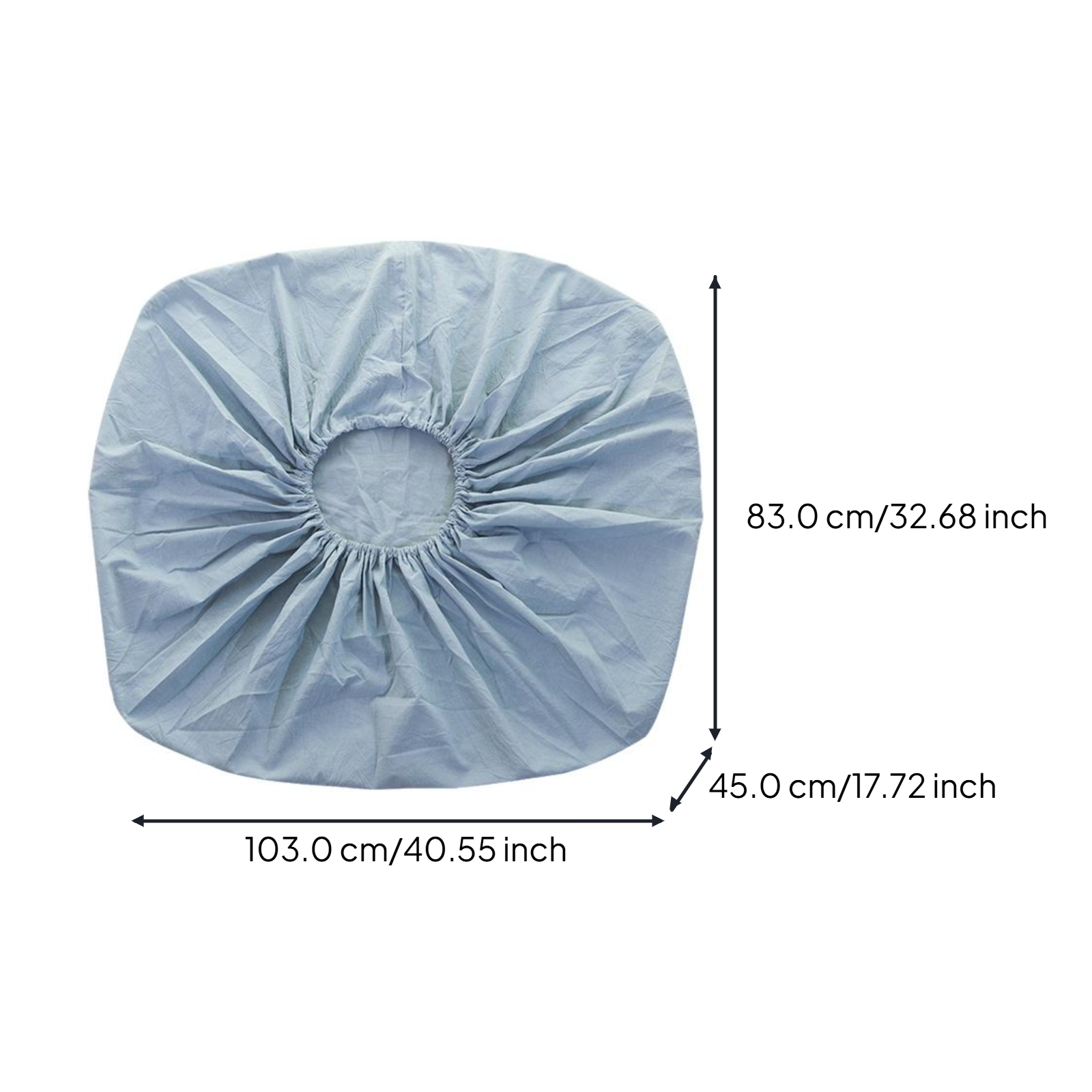 Washable zippered pet bed cover, custom sizes