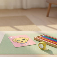 Creature Mask Flash Cards Colorful Design Creature Letter Set Cards Sturdy
