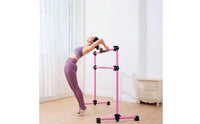 Mobile Dance Barre Pink Frame Fitness Equipment Stable for Home