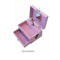 Pink Ballerina Jewelry Box Sturdy Wood Construction Ballerina Music Box
