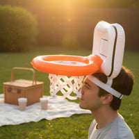 Inflatable Basketball Hoop Headband Interactive Wearable Basketball Hoop Toy