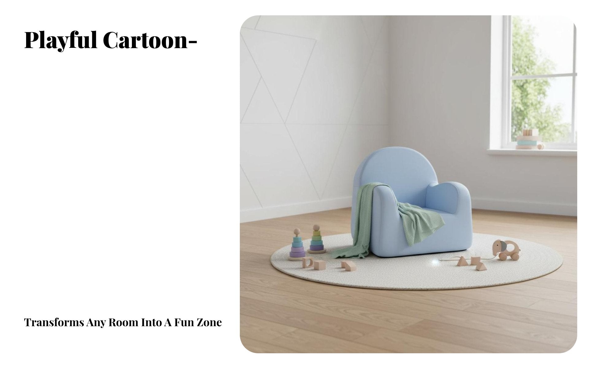 Upholstered Baby Sofa Long-Lasting Upholstered child's Seat for Boys, Girls