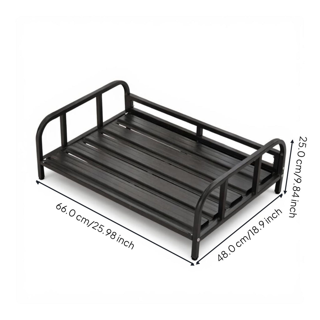 Elevated Dog Bed, Metal Frame, Breathable & Cooling Sofa