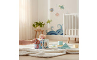 Ocean Tissue Box Toy Tear-Resistant Infant Plaything Safety Mirror for Nursery