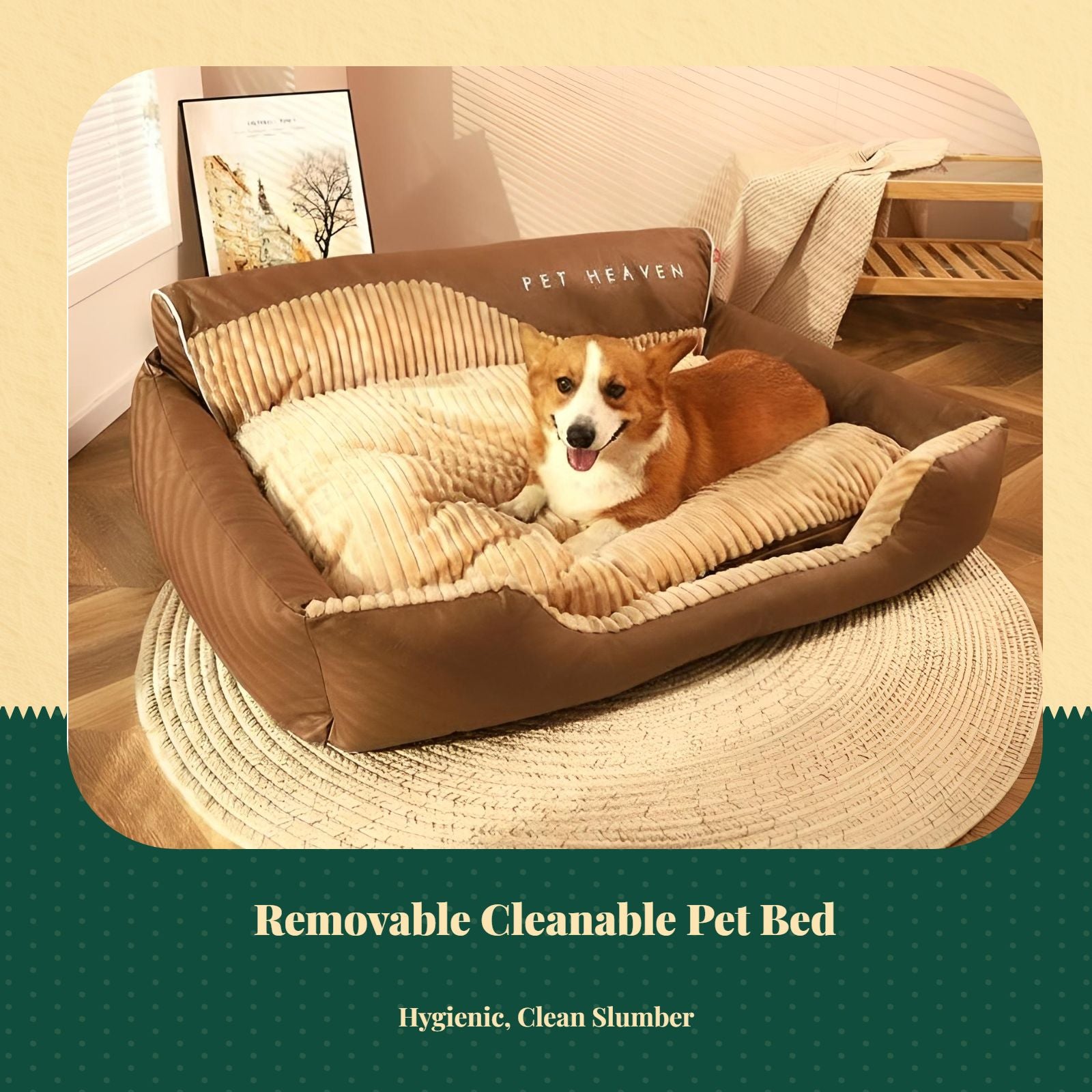 Orthopedic dog bed with cover