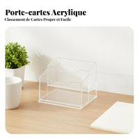 Acrylic Card Display Stand Space Saving Trading Card Storage Box Easy Retrieval