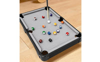 Mini Tabletop Billiard Table Compact Tabletop Pool Table Textured Exterior