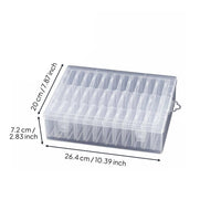 Clear Compartment Storage Case Secure Latch Small Parts Organizer Portable