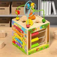 Early Learning Toy Box 8 in 1 Bead Maze Box Shape Sorting for Kindergarten, Kids