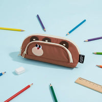 Large Capacity Writing Utensil Case Portable Cute Creature Stationery Case