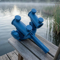 Double Rod Holder Bracket Long Arm Fishing Chair Rod Holder Gear Storage