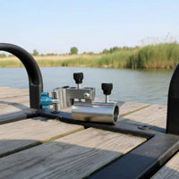 Fishing Chair Mount Aluminum Alloy Rod Holder Bracket Anti-Loss Screws Universal for Anglers
