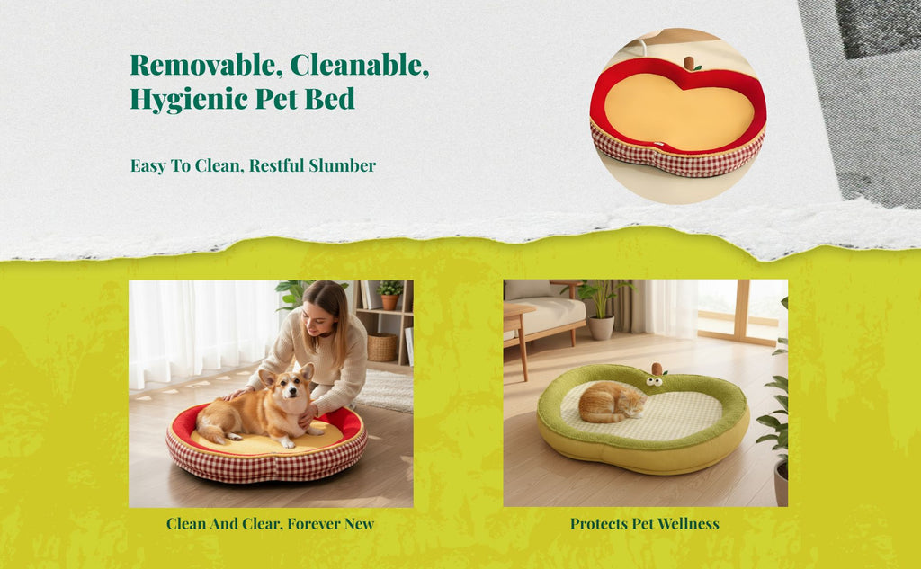 Removable cover pet bed
